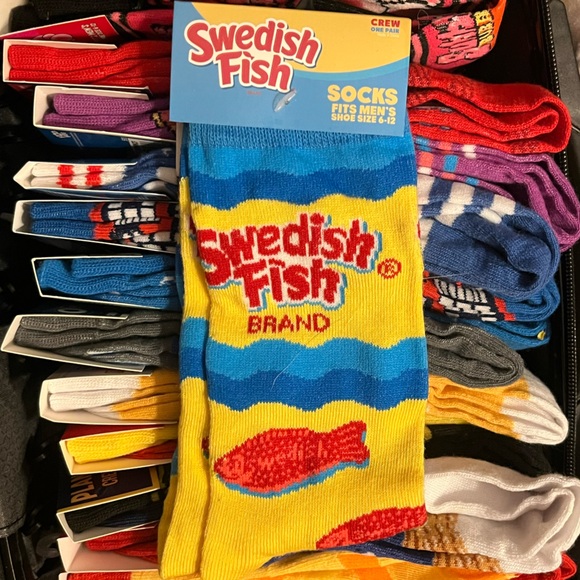 Swedish Fish Socks - Picture 1 of 2